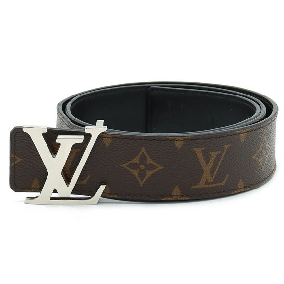LOUIS VUITTON Louis Vuitton Monogram Santur LV Initial Belt Reversible #90 90... - Picture 2 of 8